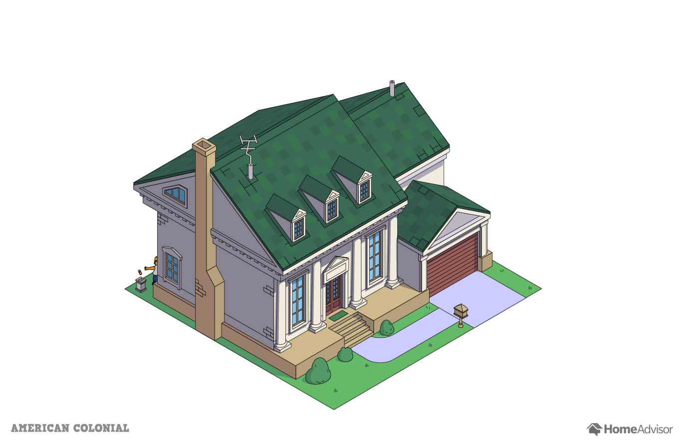 Rumah The Simpsons Dalam 8 Gaya Arsitektur Populer Ikonsid