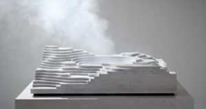 Snarkitecture Memahat Pulau Dapur Berdasarkan Gletser, Sungai dan Geyser