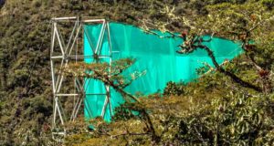 Tirai Raksasa dibangun di Peru untuk Mempelajari Perubahan Iklim di Hutan Kabut
