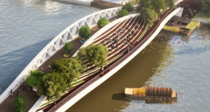 Dawn Bridge MVRDV Menyediakan Platform Tampilan Untuk Pejalan Kaki di Dekat Shanghai