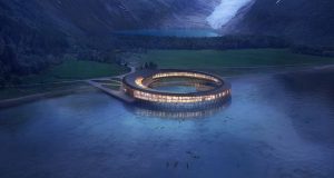 Snohetta memperkenalkan rencana untuk hotel “energi positif” pertama di dunia di Lingkaran Arktik