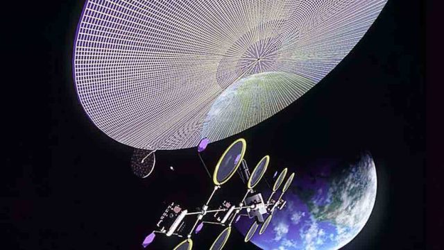 Ilustrasi pembangkit energi di angkasa (NASA)