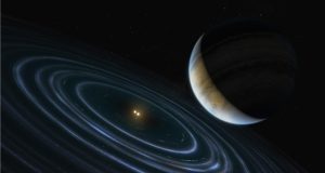 Ditemukan Sebuah Eksoplanet Begitu Jauh Terpisah Seperti Planet Sembilan Ilustrasi planet HD 106906 b (Credit: NASA, ESA, dan M. Kornmesser (ESA / Hubble)