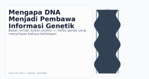 Mengapa DNA Menjadi Pembawa Informasi Genetik — Bukan Lemak, Bukan Protein