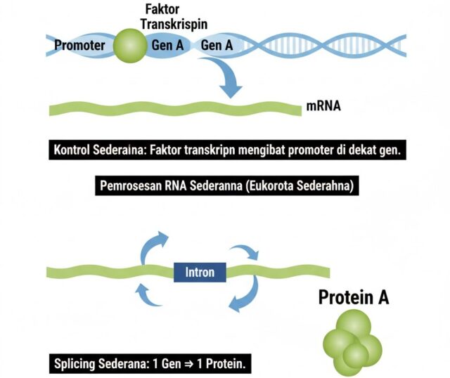Regulasi Gen pada Eukariota Sederhana vs Eukariota Tingkat Tinggi